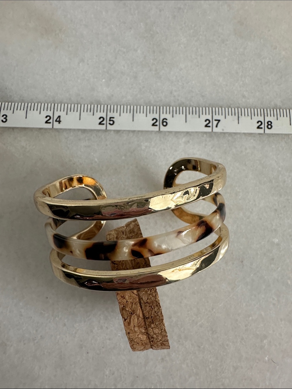 Gold-Tone and Tortoiseshell Cuff Bracelet - Women Jewelry